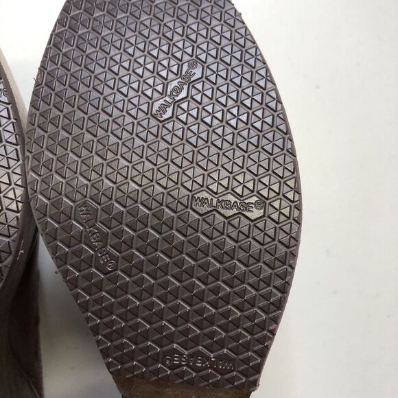 Free People Chance Platform Wooden Clogs Brown Size 38 Genuine Leather - Picture 9 of 9